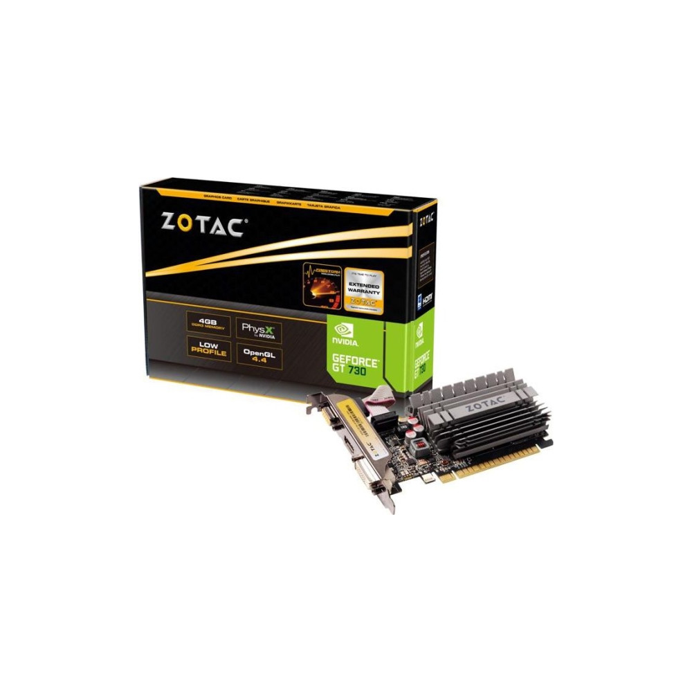 Produktbild för ZOTAC GeForce GT 730 - grafikkort - GF GT 730 - 4 GB