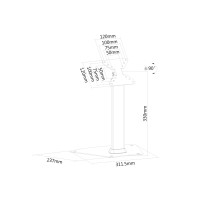 Produktbild för Neomounts FPMA-D1500 ställ - för LCD-display - silver