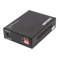 Produktbild för Intellinet Gigabit PoE+ Media Converter, 1 x 1000Base-T RJ45 Port to 1 x SFP Port, PoE+ Injector - medieomvandlare - 10Mb LAN, 100Mb LAN, 1GbE