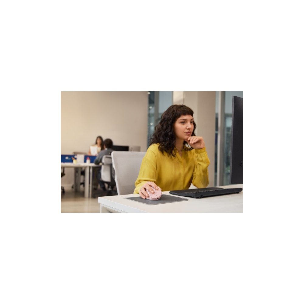 Produktbild för HP 720M - mus - 21° semi-vertikal lutning - Bluetooth, 2.4 GHz - rosa