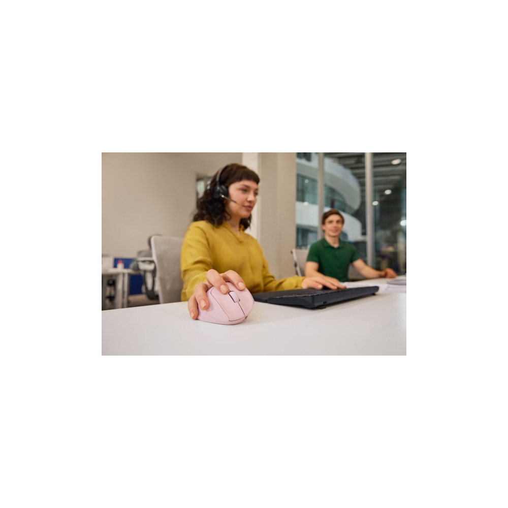 Produktbild för HP 720M - mus - 21° semi-vertikal lutning - Bluetooth, 2.4 GHz - rosa