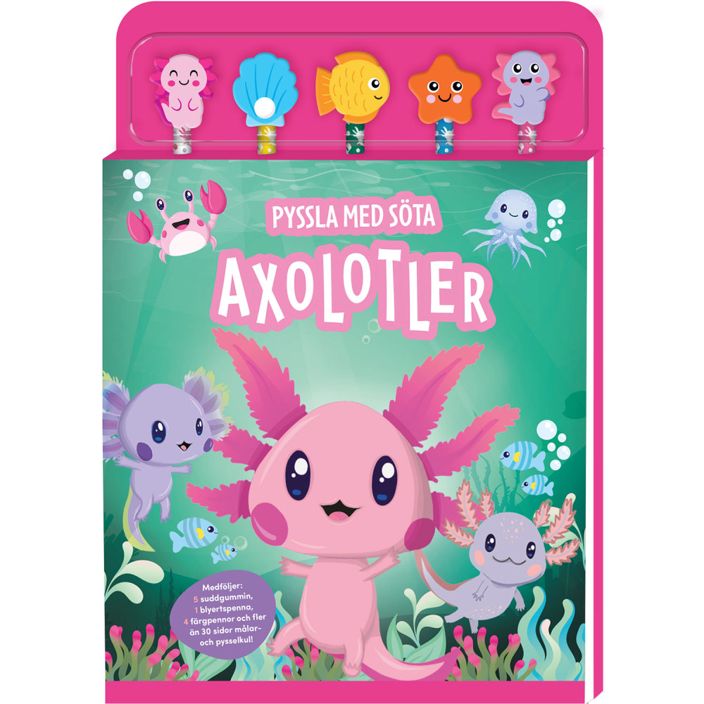 Produktbild för Pyssla med söta axolotler