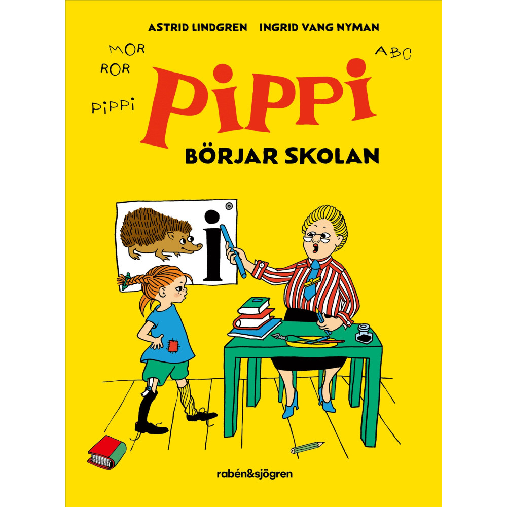 Produktbild för Pippi börjar skolan (inbunden)