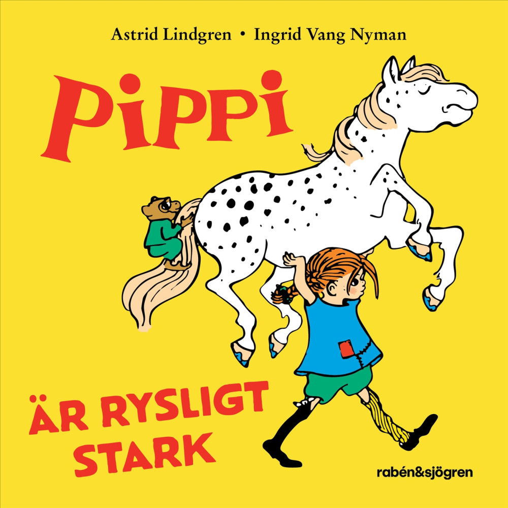 Produktbild för Pippi är rysligt stark (bok, board book)
