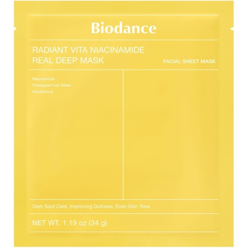Biodance Radiant Vita Niacinamide Real Deep Sheet Mask 34g