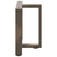 Produktbild för Soffbordsben T-formade 2 st svarta 50x25x(42-43) cm stål
