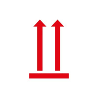 Produktbild för Etiketter Avery 100x74 mm, vita, med förtryckt symbol 'Denna...