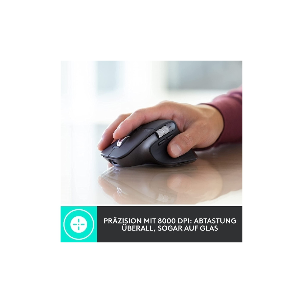 Produktbild för Logitech Master Series MX Master 3S for Business - mus - Bluetooth - grafit