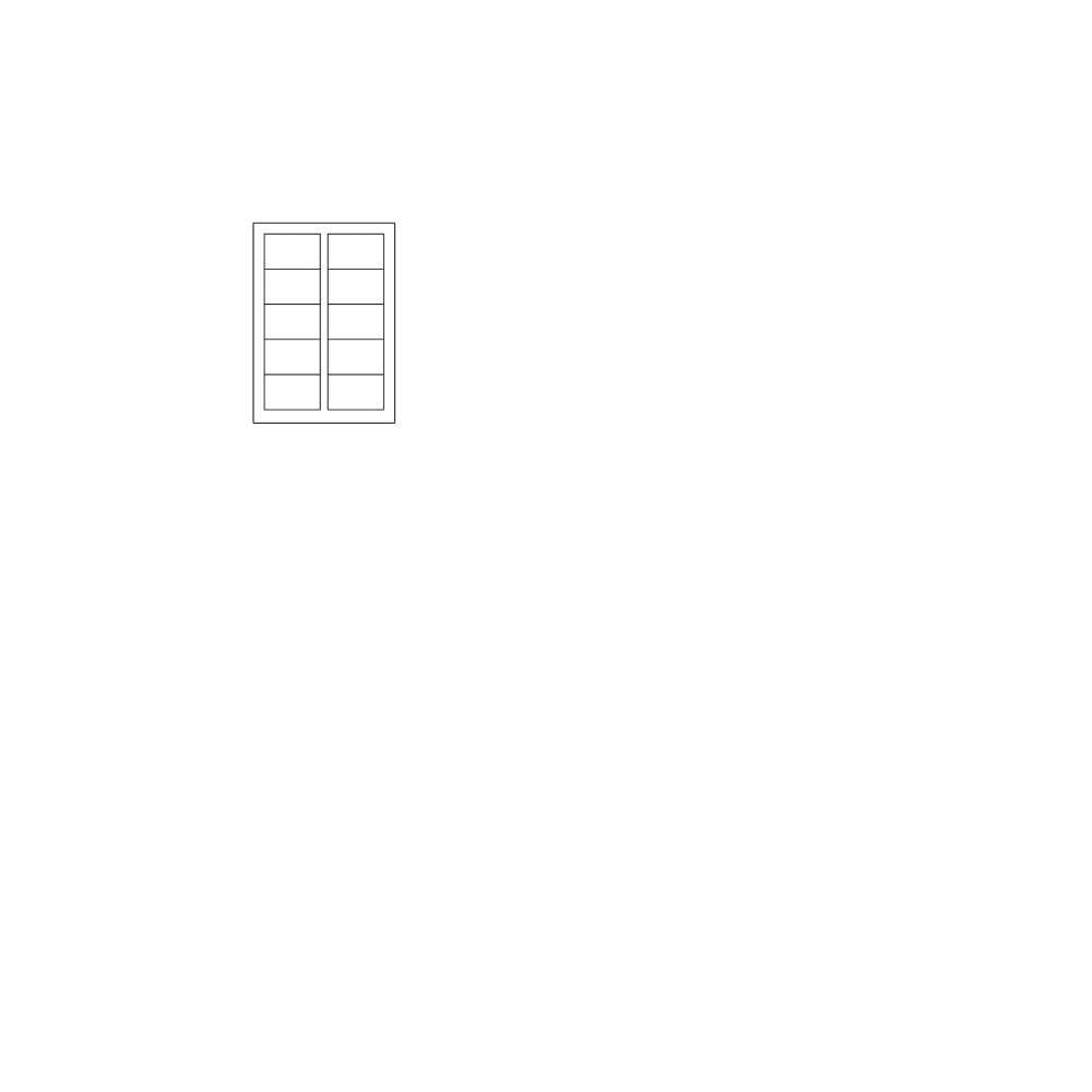 Produktbild för Avery Quick&Clean C32011 - visitkort - 100 kort - 45 x 85 mm - 200 g/m²
