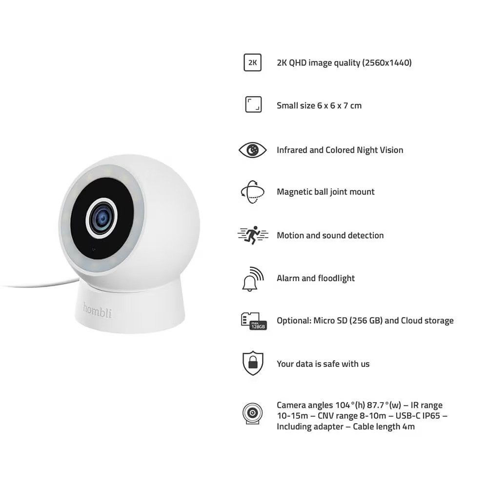 Produktbild för Avanca International BV Hombli smart utomhus-IP-kamera Compa...