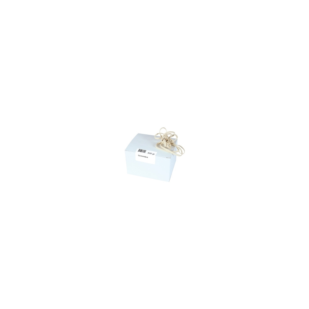 Produktbild för Gummiband 100 x 5 mm vita