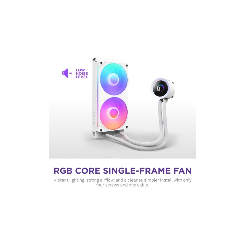 Produktbild för NZXT Kraken Plus RGB 240, Allt-i-ett vätskekylare, 12 cm, Vi...