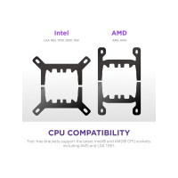 Produktbild för NZXT Kraken Plus RGB 240, Allt-i-ett vätskekylare, 12 cm, Vi...