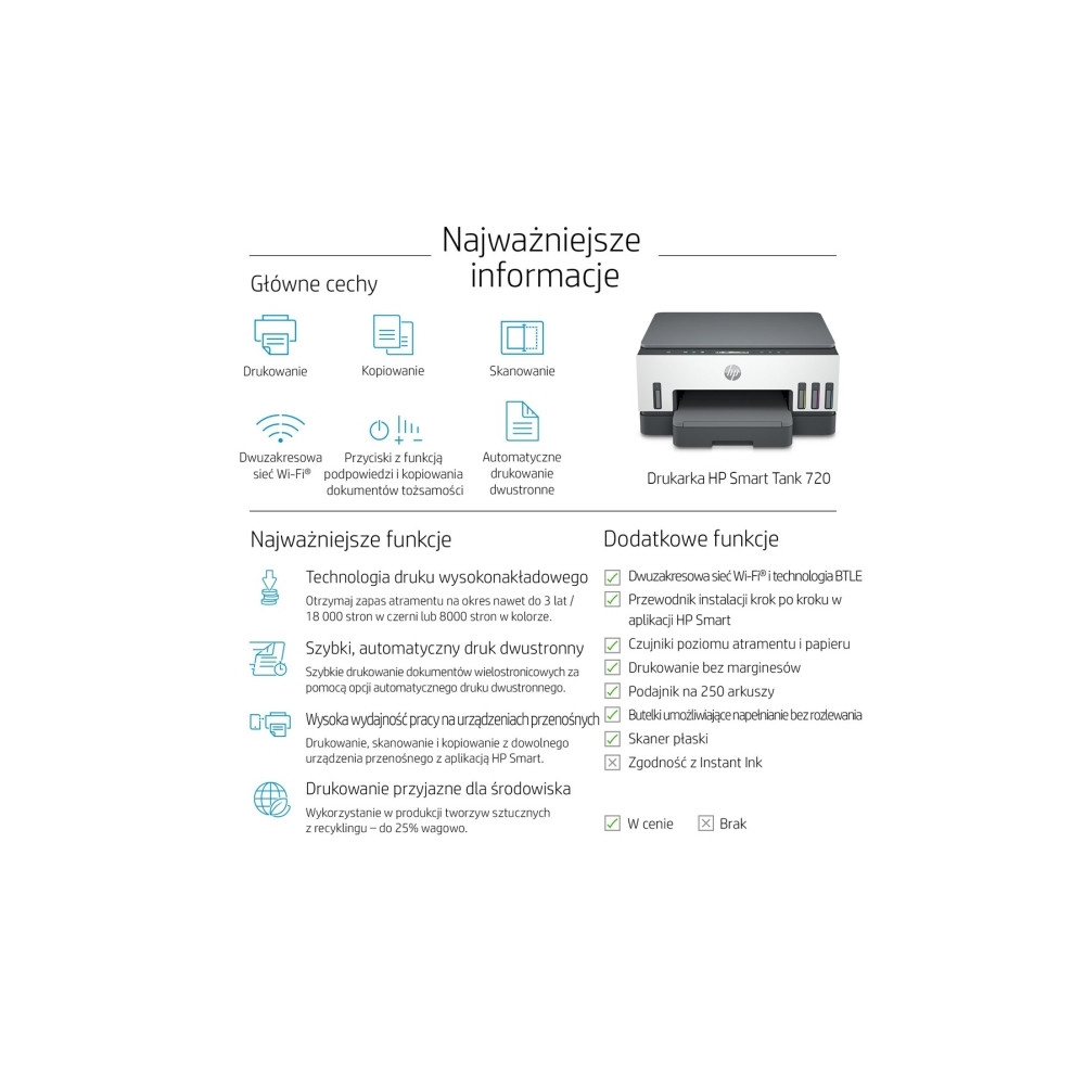Produktbild för HP Smart Tank 720 All-in-One