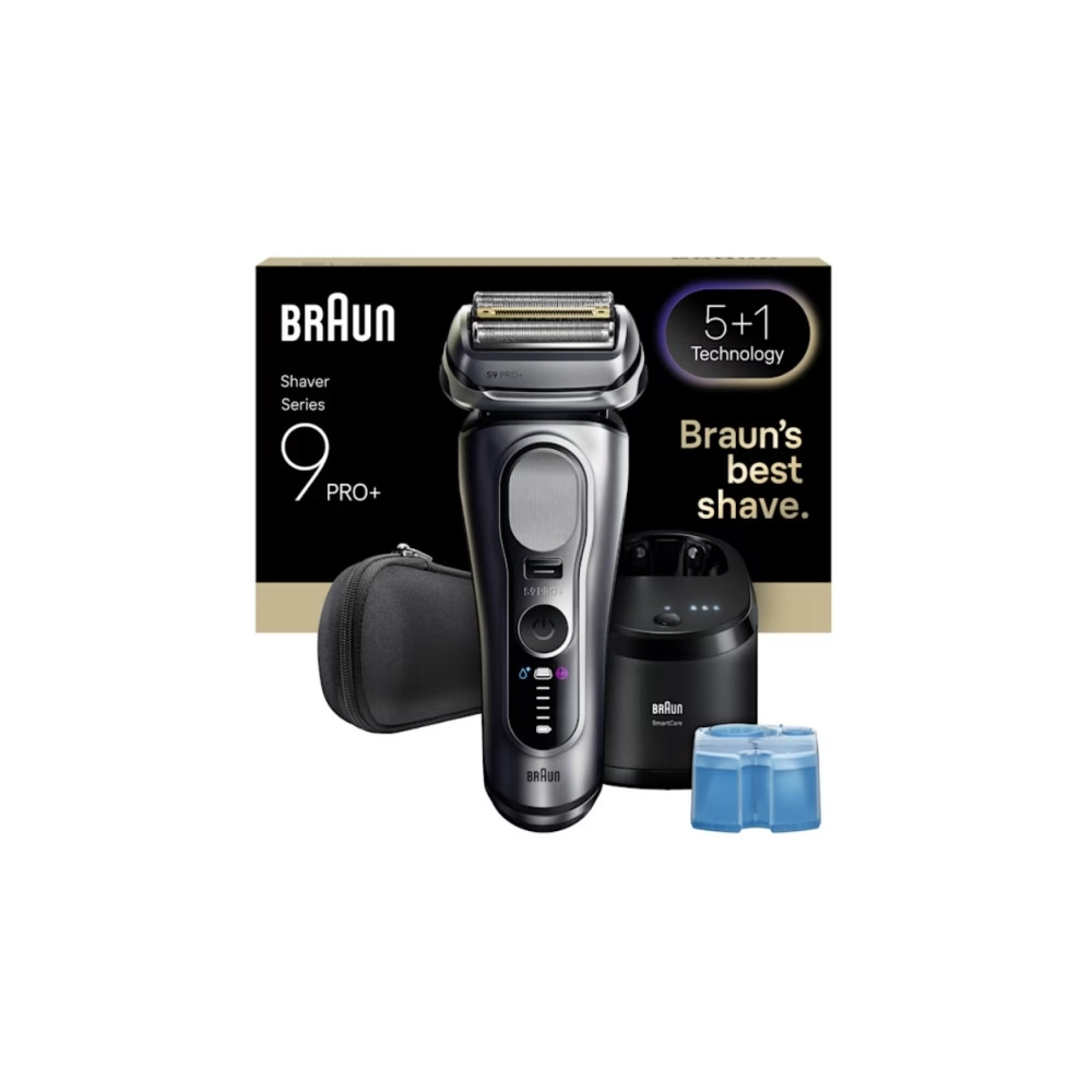 Produktbild för Braun Series 9 Pro+ 9667CC, Folierakapparat, Silver, Rostfri...