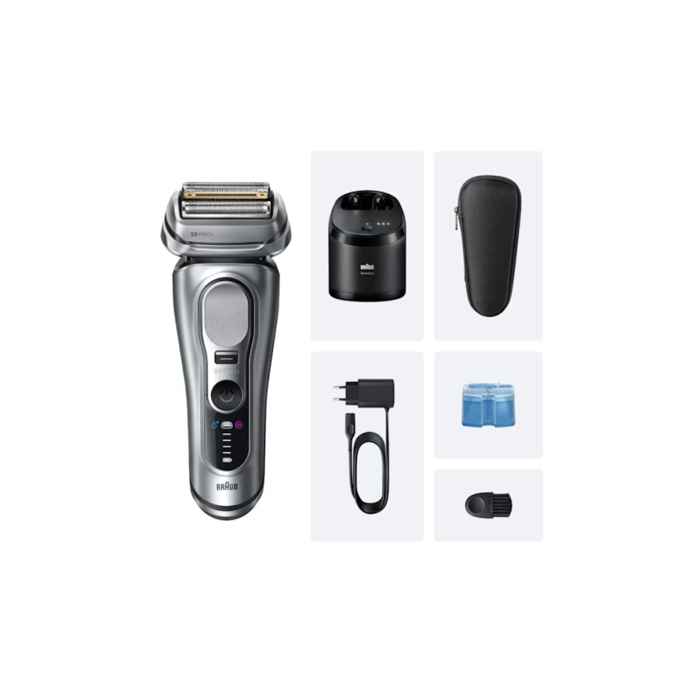 Produktbild för Braun Series 9 Pro+ 9667CC, Folierakapparat, Silver, Rostfri...