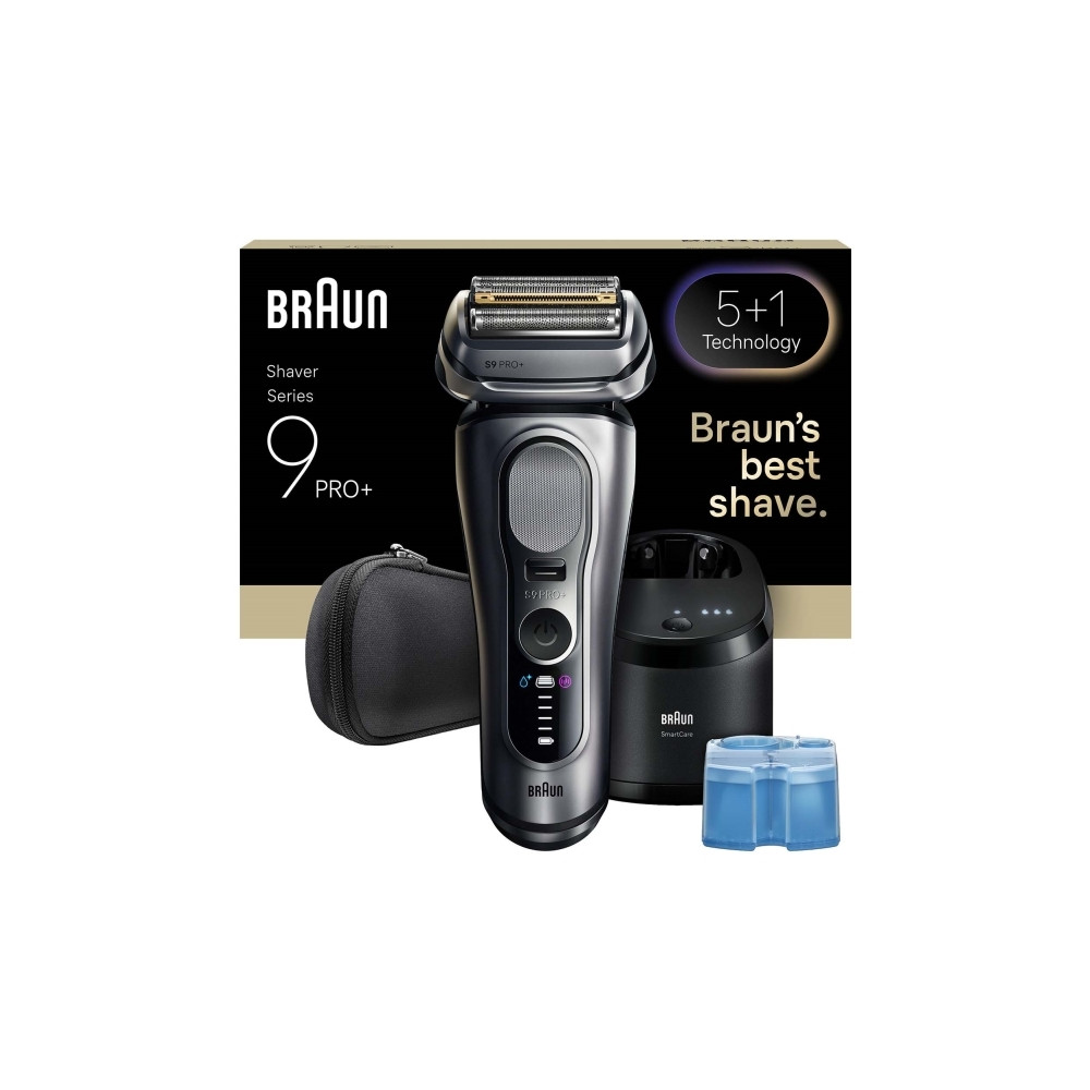 Produktbild för Braun Series 9 Pro+ 9667CC, Folierakapparat, Silver, Rostfri...