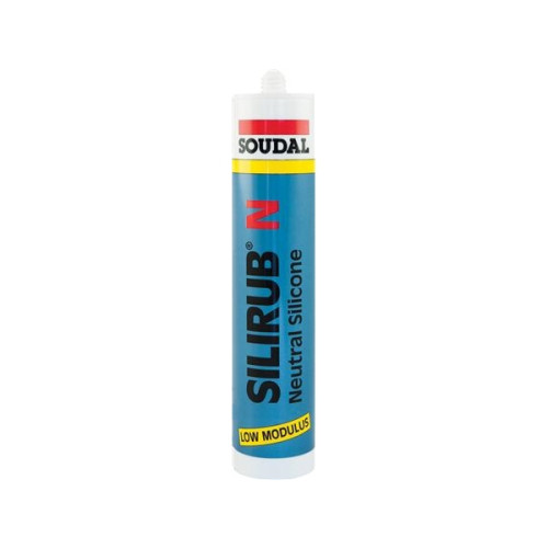 Solar Plus Byggsilikon Silirub N vit 310 ml patron, fullt elastisk, 1-k...