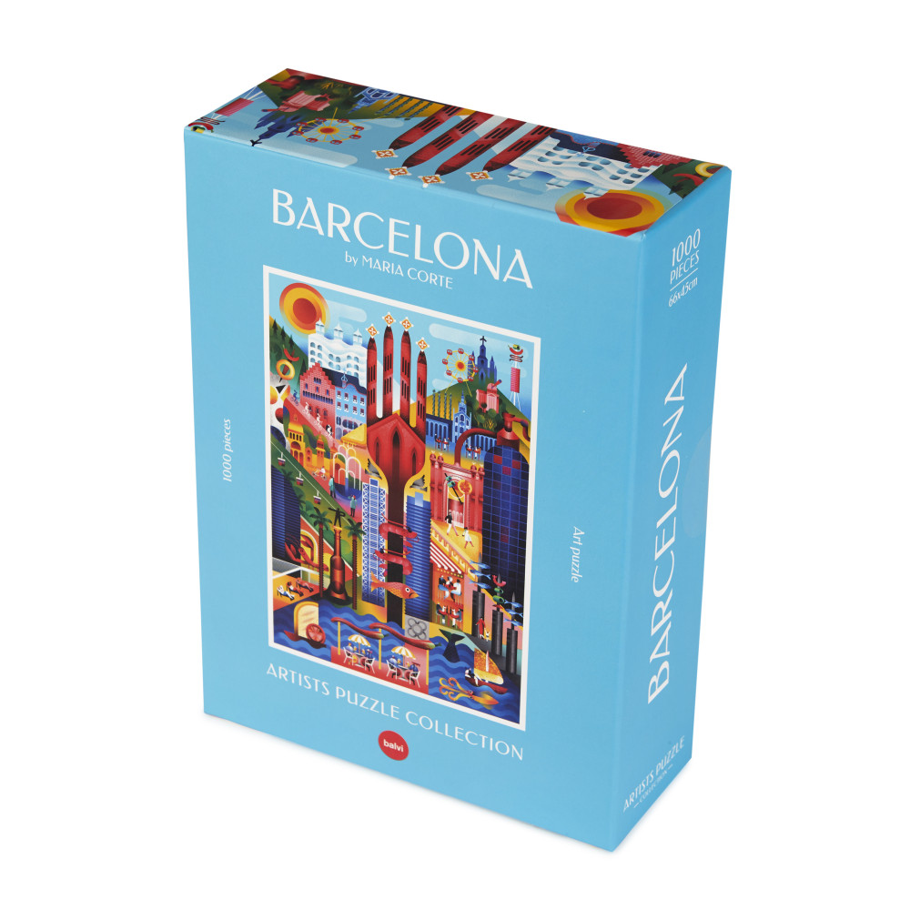 Produktbild för Pussel Barcelona, 1000 bitar