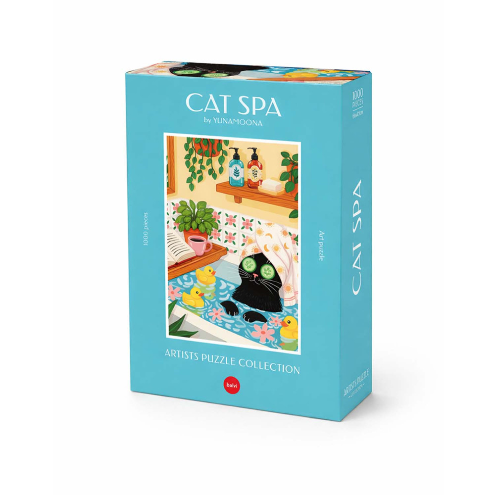 Produktbild för Pussel Cat Spa 1000 bitar