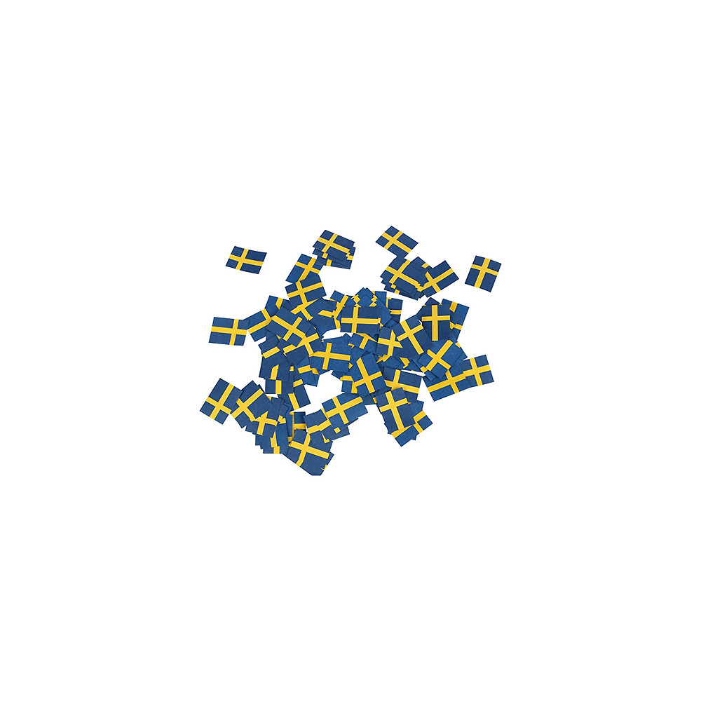 Produktbild för Konfetti FESTIVE Svenska flaggan 150/fp