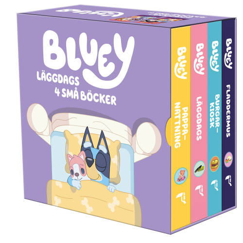 Bluey Läggdags 4 små böcker