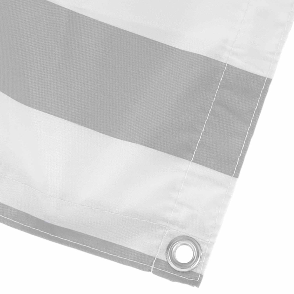 Produktbild för Balkong Skärm Ljusgrå och vit. 110 x 500 cm Oxford Tyg