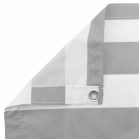 Produktbild för Balkong Skärm Ljusgrå och vit. 110 x 500 cm Oxford Tyg
