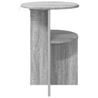 Produktbild för Sidobord Grå sonoma-ek Ø 39,5 x 55 cm Konstruerat trä