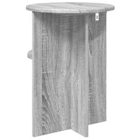 Produktbild för Sidobord Grå sonoma-ek Ø 39,5 x 55 cm Konstruerat trä