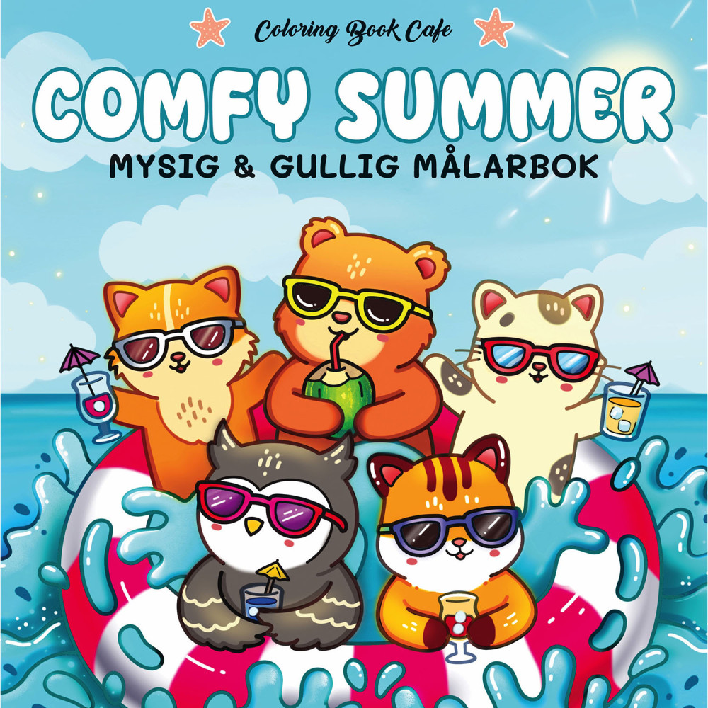 Produktbild för Målarbok : Comfy Summer