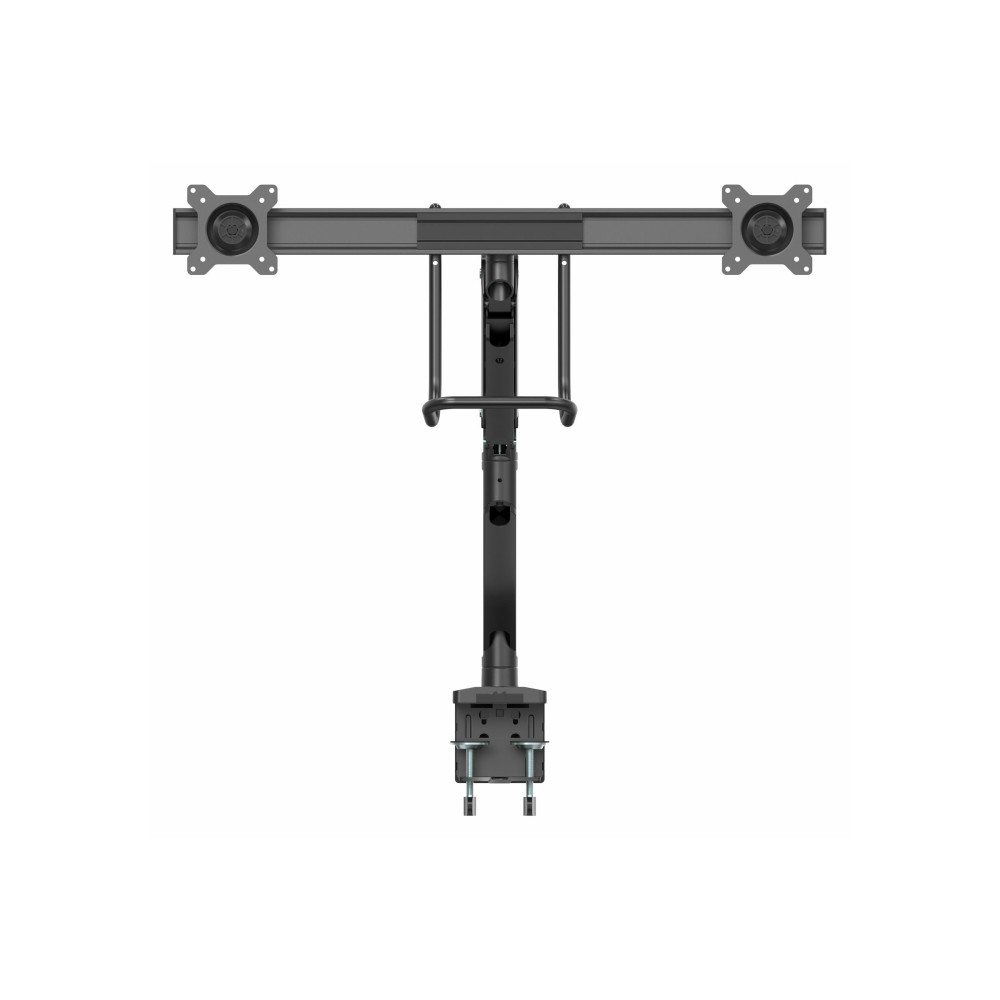 Produktbild för StarTech.com Dubbel monitorarm - Kraftig - Genomföring/Skrivbordfäste monteringssats - justerbar arm - för 2 monitorer - svart