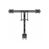 Produktbild för StarTech.com Dubbel monitorarm - Kraftig - Genomföring/Skrivbordfäste monteringssats - justerbar arm - för 2 monitorer - svart