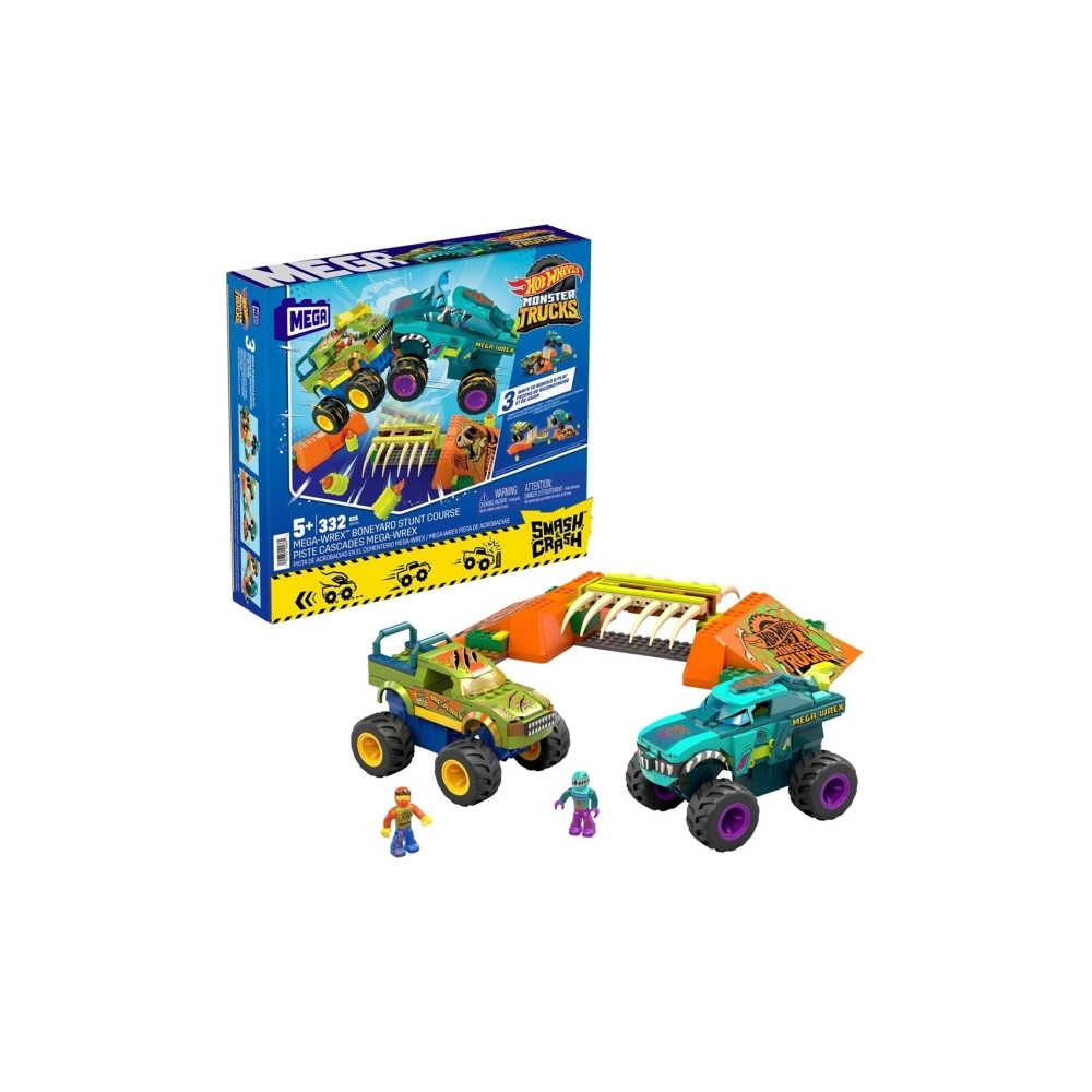 Produktbild för Mattel MEGA Hot Wheels Monster Trucks Mega-Wrex Bone Crash S...