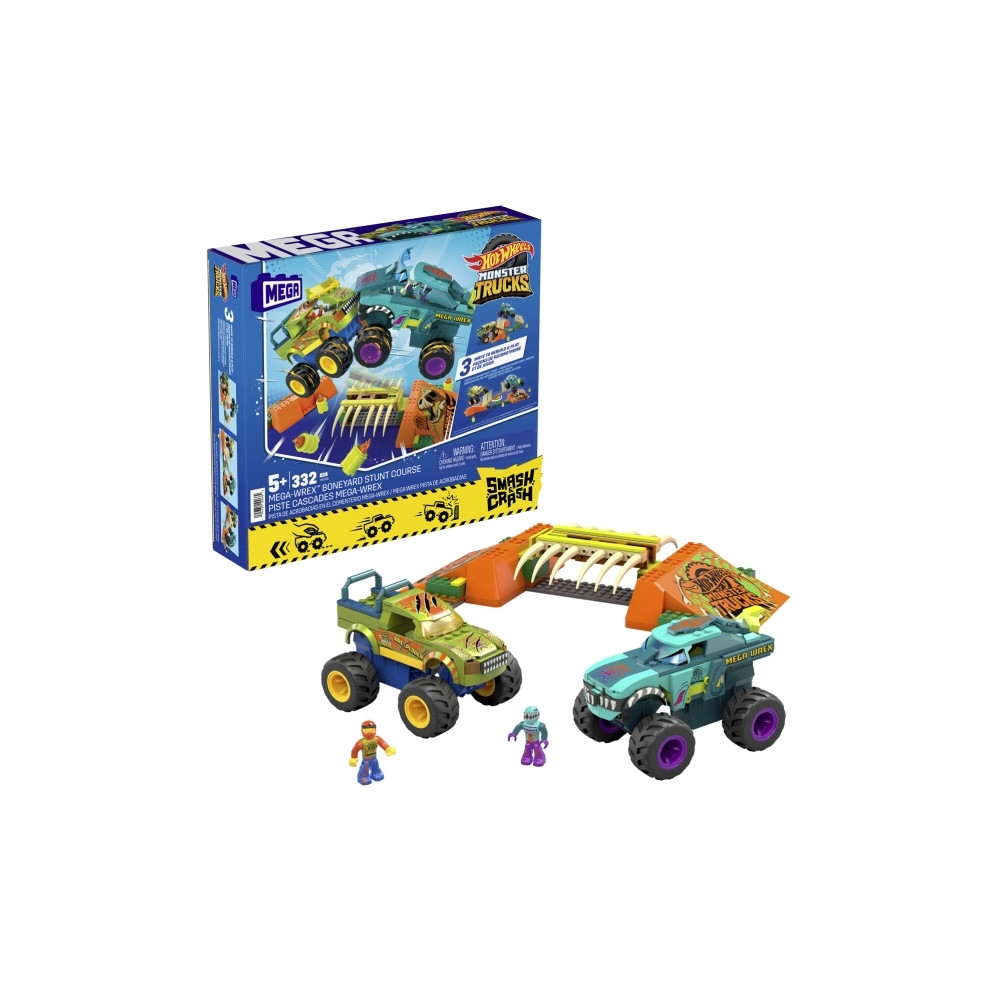 Produktbild för Mattel MEGA Hot Wheels Monster Trucks Mega-Wrex Bone Crash S...