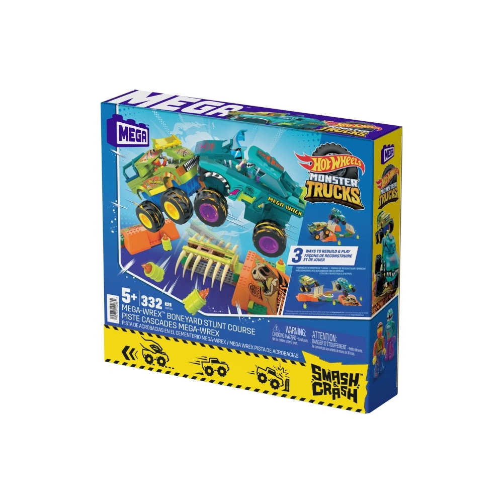 Produktbild för Mattel MEGA Hot Wheels Monster Trucks Mega-Wrex Bone Crash S...