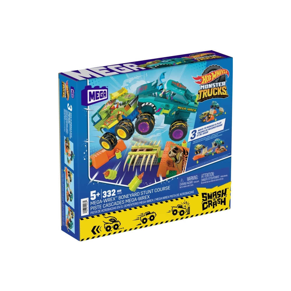Produktbild för Mattel MEGA Hot Wheels Monster Trucks Mega-Wrex Bone Crash S...