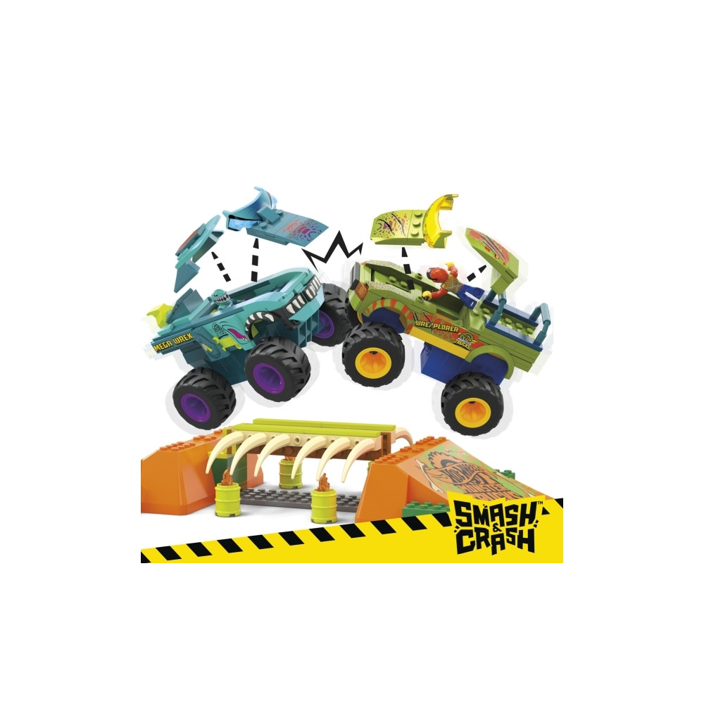 Produktbild för Mattel MEGA Hot Wheels Monster Trucks Mega-Wrex Bone Crash S...