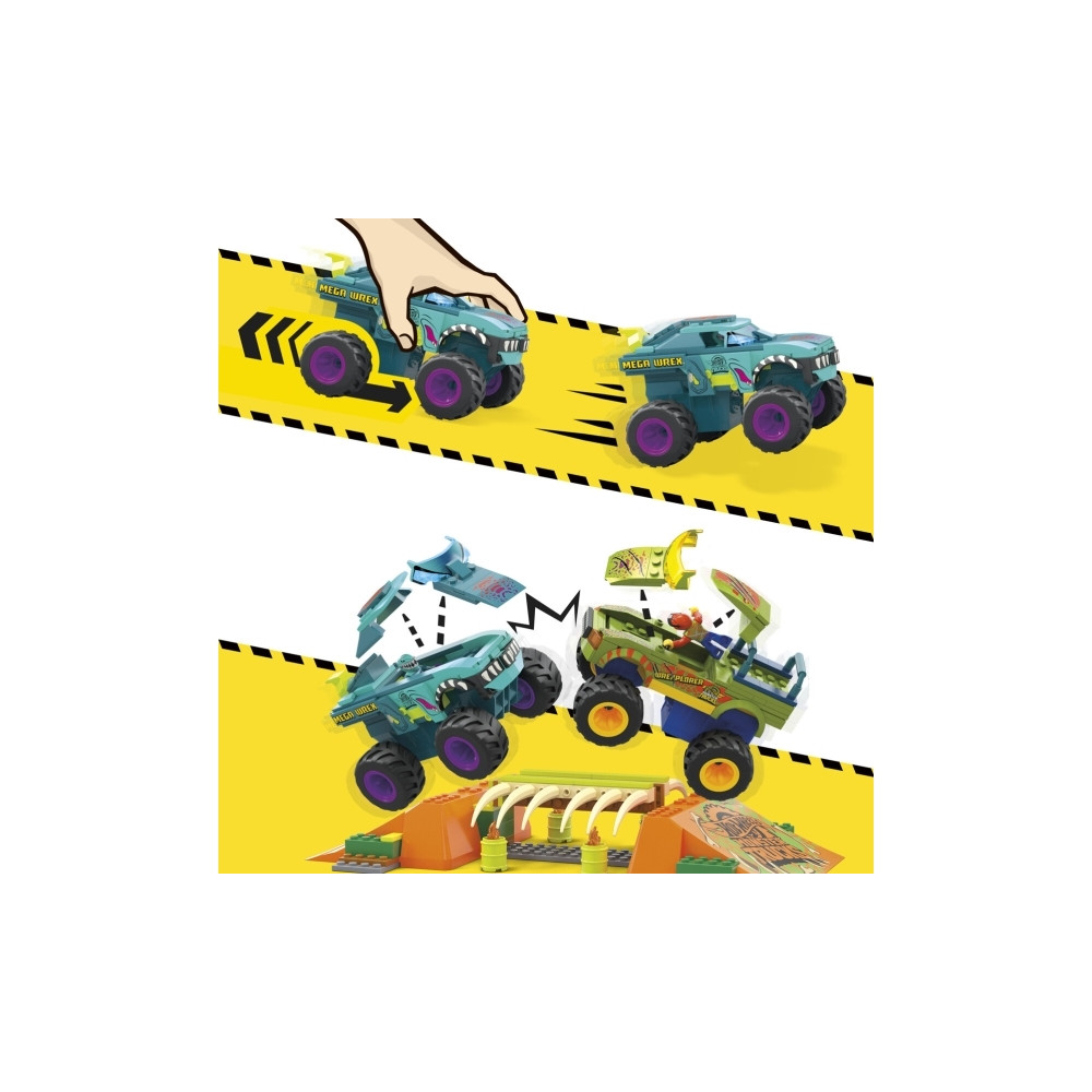 Produktbild för Mattel MEGA Hot Wheels Monster Trucks Mega-Wrex Bone Crash S...