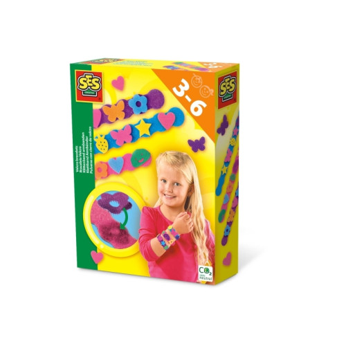 SES Creative SES Creative Velcro bracelets, Kit för tillverkning av armba...