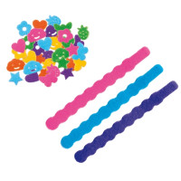 Produktbild för SES Creative Velcro bracelets, Kit för tillverkning av armba...