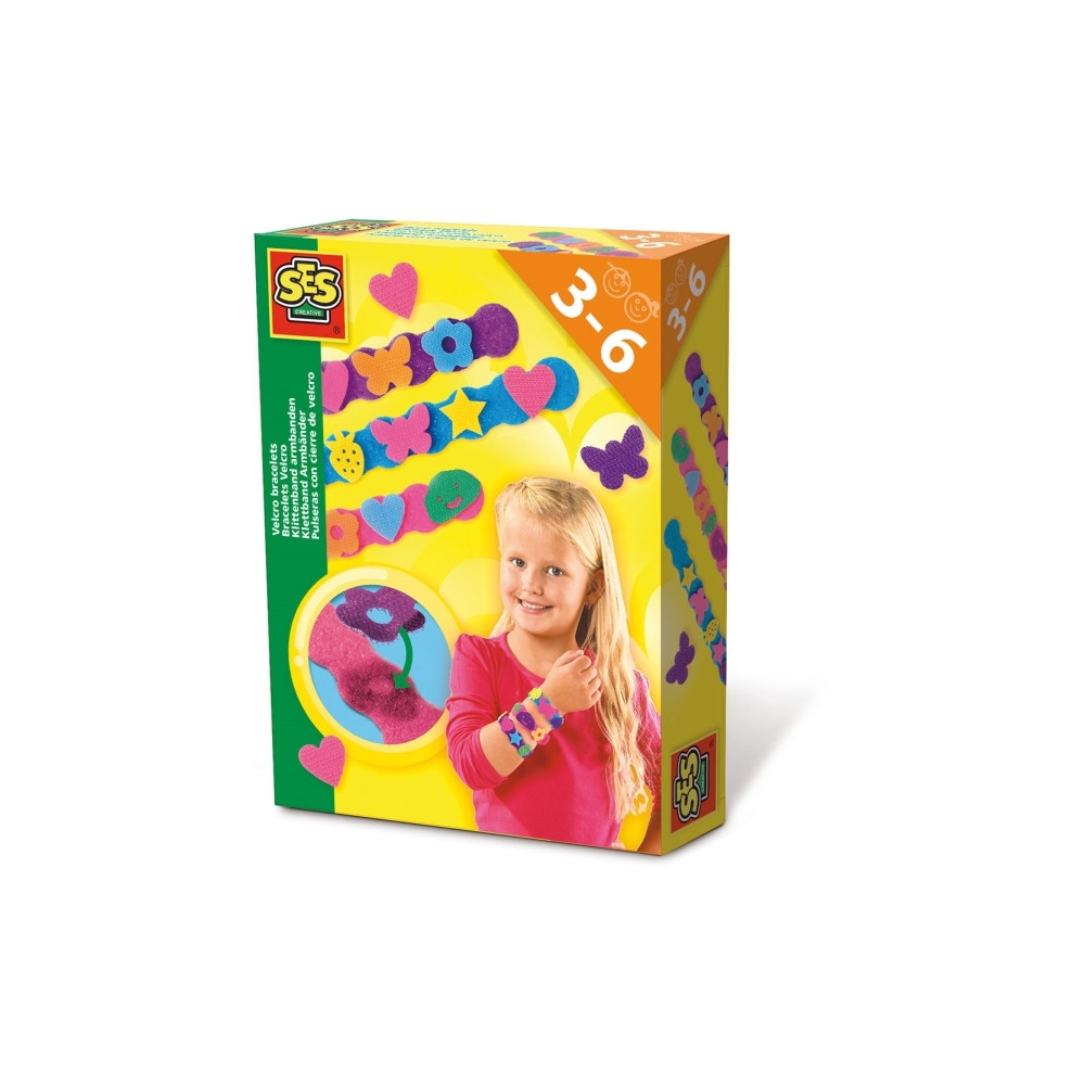 Produktbild för SES Creative Velcro bracelets, Kit för tillverkning av armba...