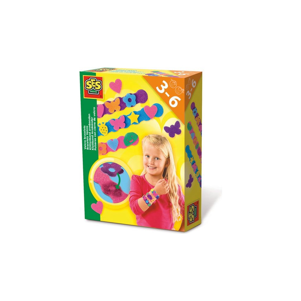 Produktbild för SES Creative Velcro bracelets, Kit för tillverkning av armba...