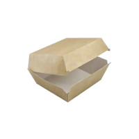 Produktbild för Antalis hamburgaremballage brun/vit 120x120x80 mm, 240 st./f...