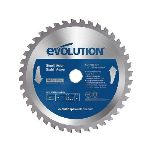 EVOLUTION Evolution hårdmetall cirkelsågklinga TCT för stål 185 mm (EV...