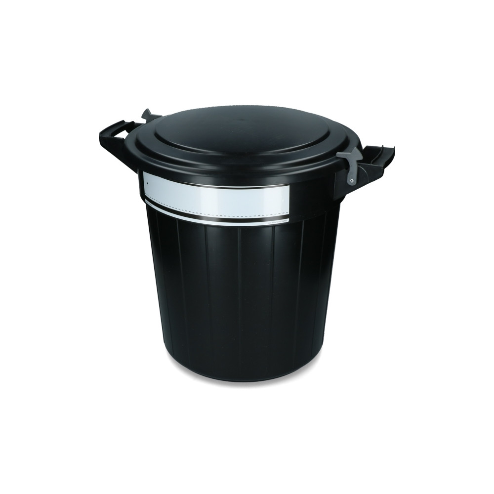 Produktbild för Sopkärl Oregon Storage bucket 80 l svart, lock, lås och märk...