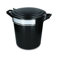 Produktbild för Sopkärl Oregon Storage bucket 80 l svart, lock, lås och märk...
