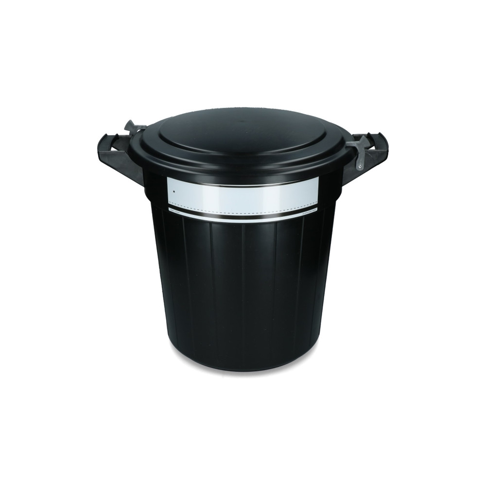 Produktbild för Sopkärl Oregon Storage bucket 80 l svart, lock, lås och märk...
