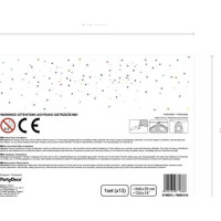 Produktbild för Party Deco ballonger HAPPY BIRTHDAY silver 340x35 cm univers...