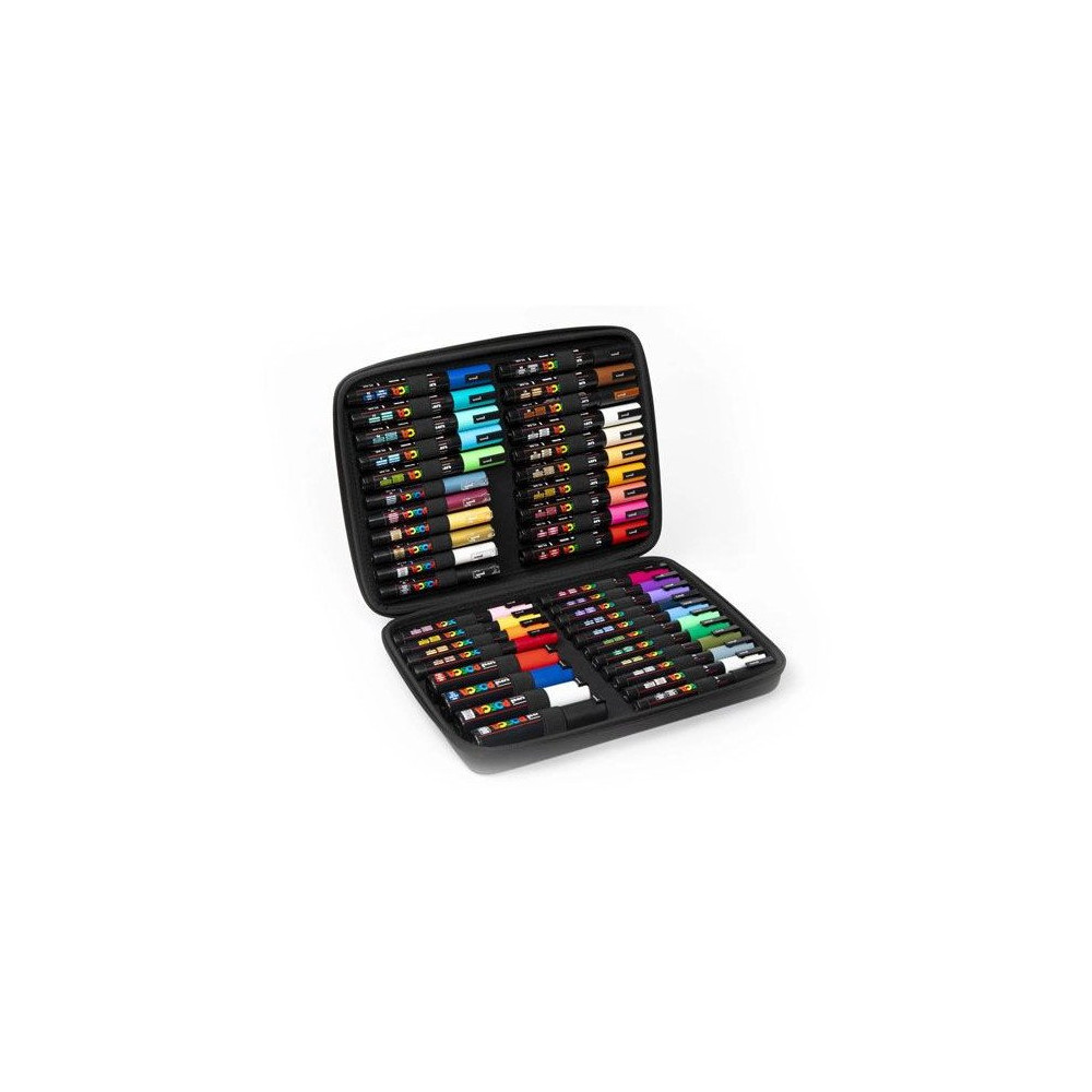 Produktbild för POSCA presentförpackning, 40 st. olika färger och streckbred...